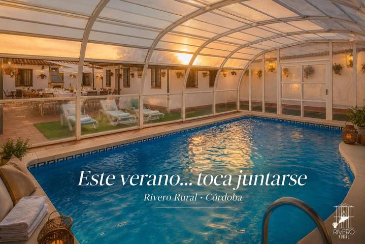 Ferienhaus für 25 Personen, mit Terrasse und Garten sowie Pool