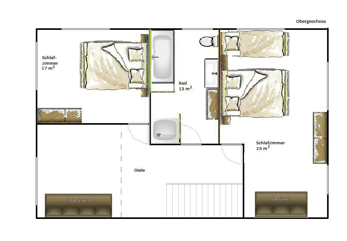 Ganze Wohnung, Landglück – Ferienhaus mit Terrasse, Garten und Platz für bis zu 9 Gäste in Oesterdeichstrich, Dithmarschen