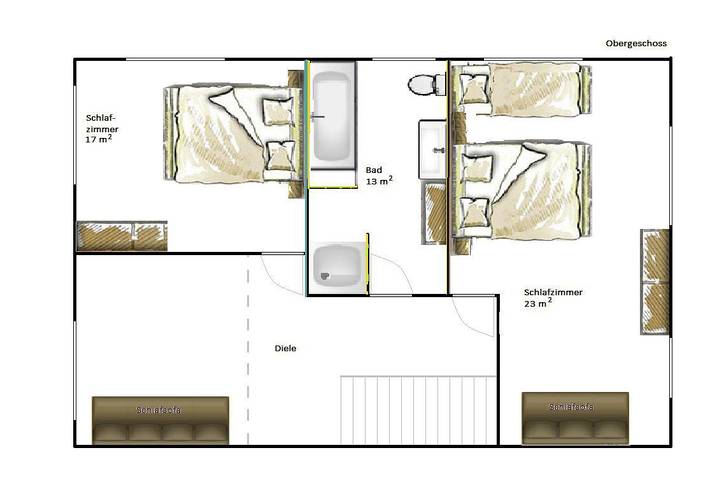Ganze Wohnung, Landglück – Ferienhaus mit Terrasse, Garten und Platz für bis zu 9 Gäste in Oesterdeichstrich, Dithmarschen