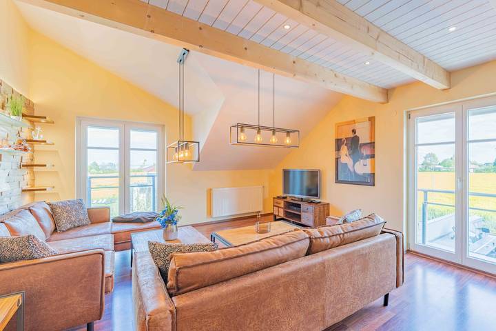 Ferienhaus für 8 Personen, mit Balkon und Terrasse sowie Garten und Ausblick in Hohen Wieschendorf - 4
