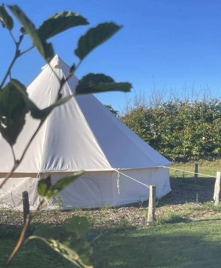 Camping für 2 Personen, mit Garten und Ausblick in Limfjord