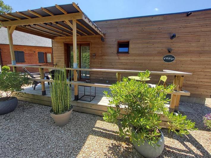 Cottage pour 2 personnes, avec jardin ainsi que vue et piscine à Courtonne-la-Meurdrac