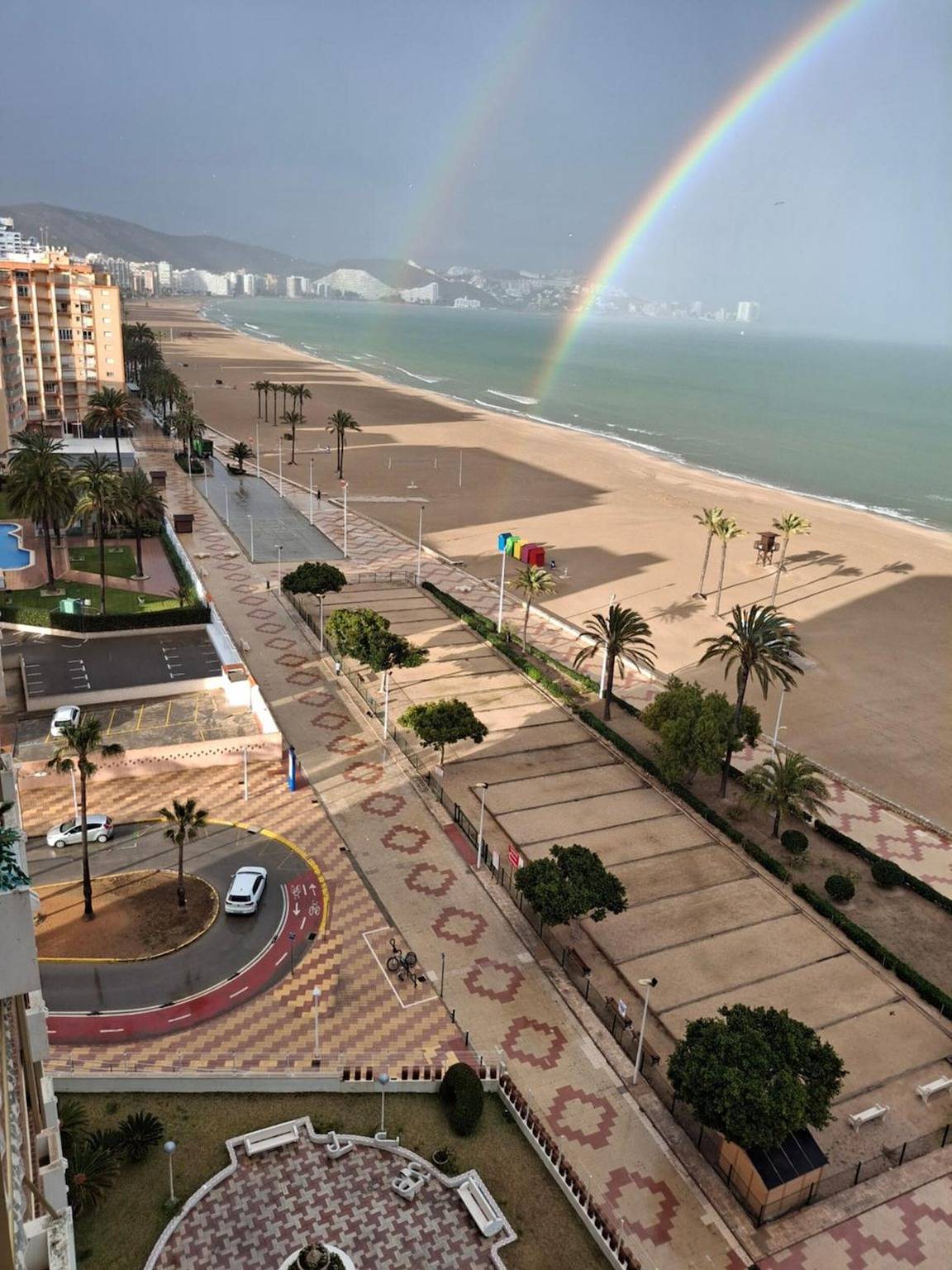 Ganze Wohnung, Apartment 'Arensol Playa De Cullera' mit Meerblick, Gemeinschaftspool und Wlan in Cullera, Costa de Valencia
