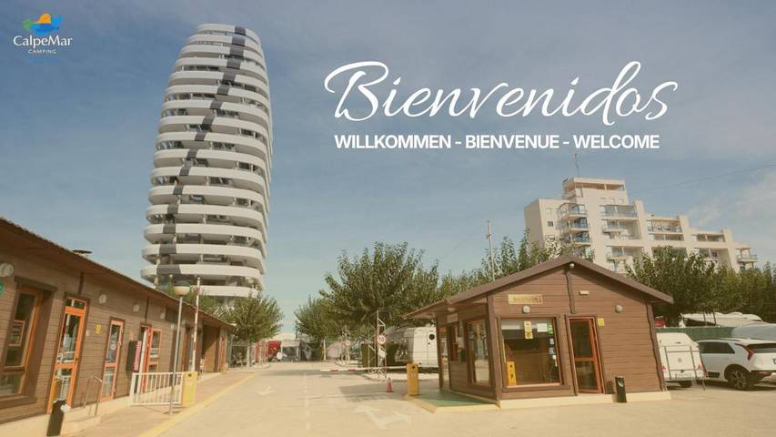 Camping pour 4 personnes, avec piscine ainsi que vue et terrasse sur la Costa Blanca