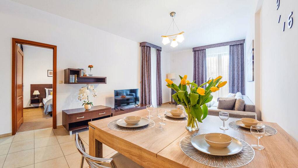 Hel semesterlägenhet, Sun&Snow Olympic Park - Apartament A 4 mit Terrasse in Kołobrzeg, Polish Baltic Sea