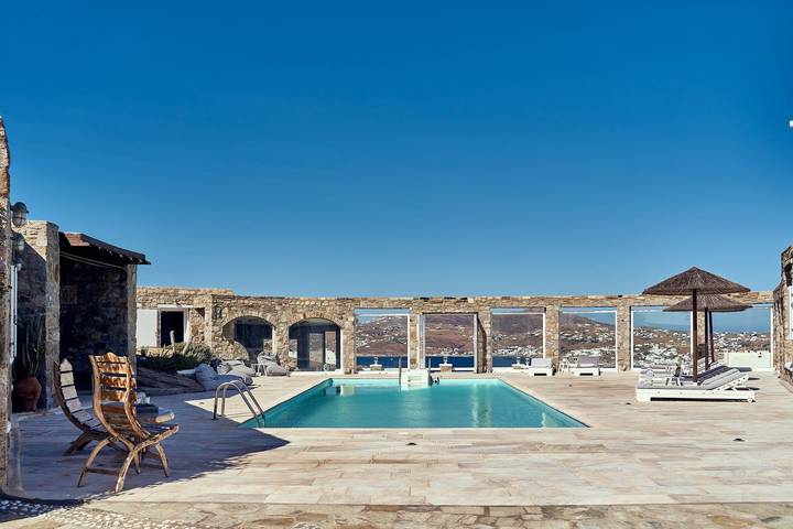 Villa pour 13 personnes, avec jardin et vue sur l’océan dans Mykonos - 2