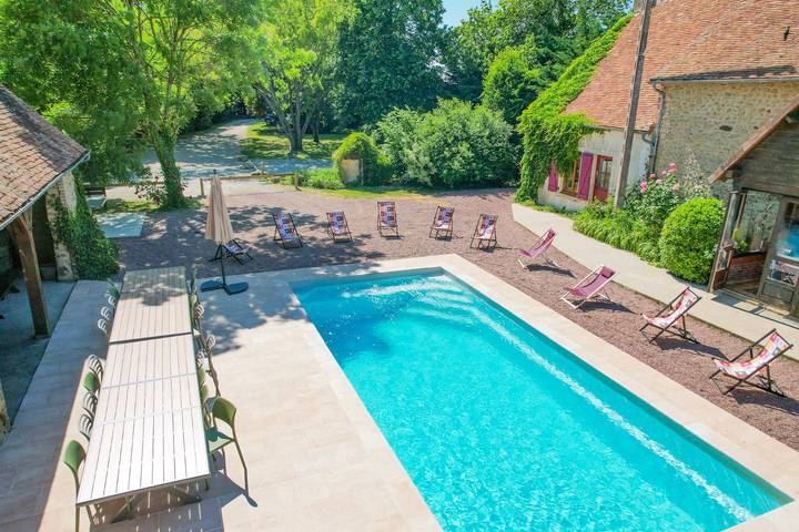 Villa pour 30 personnes, avec jardin et piscine dans la Sarthe - 2