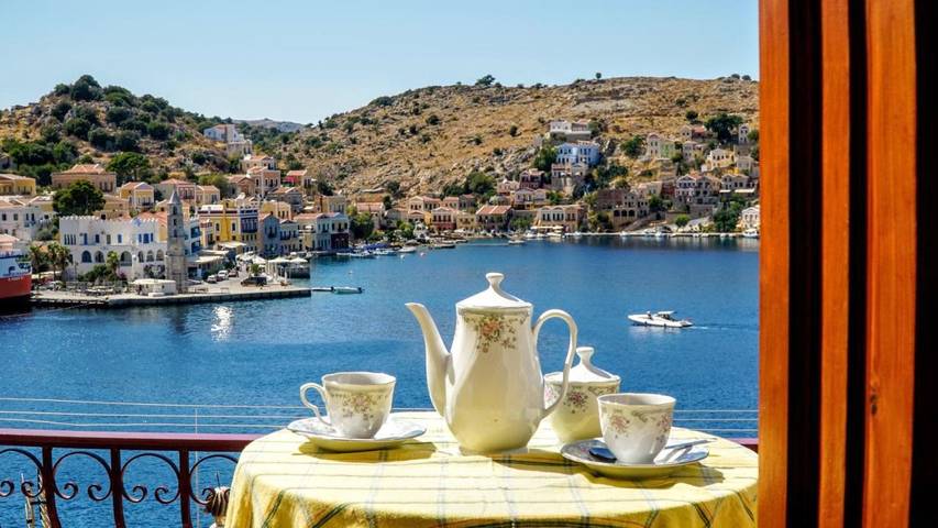 Location de vacances pour 4 personnes, avec vue et terrasse dans Symi - 2