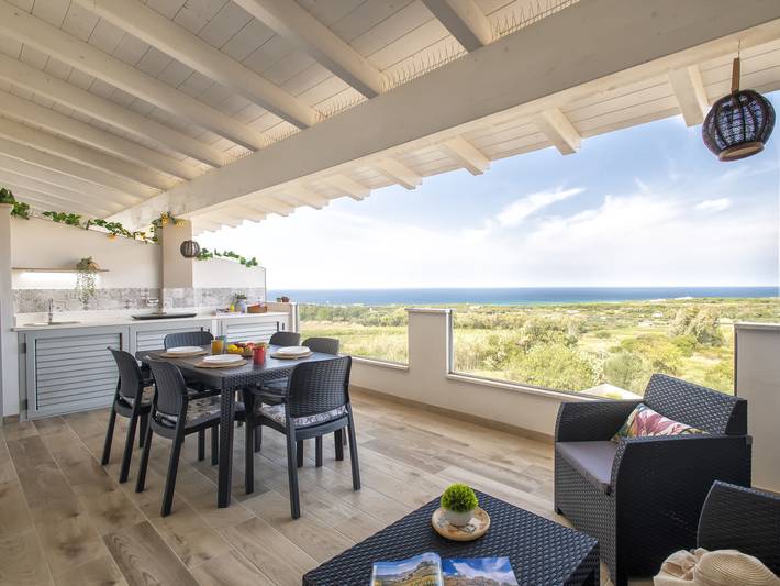 Apartamento para 5 personas, con terraza en Valledoria