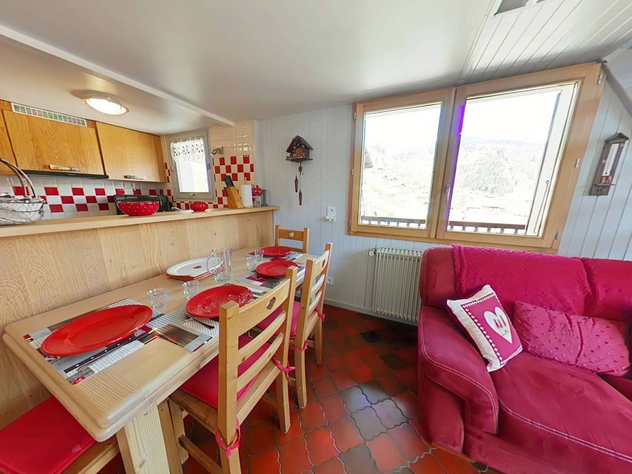 Entire apartment, 3-room apartment, sleeps 7, Le Grand-Bornand in Le Grand-Bornand, Annecy region