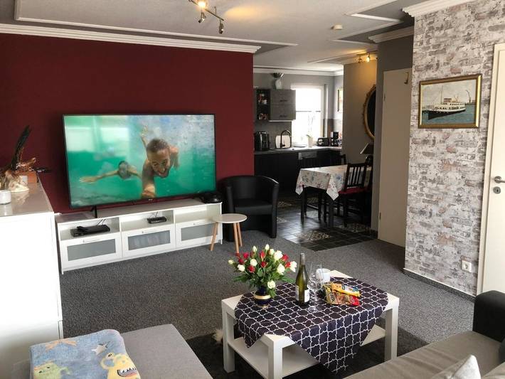 Ferienwohnung für 4 Personen, mit Balkon und Terrasse sowie Ausblick