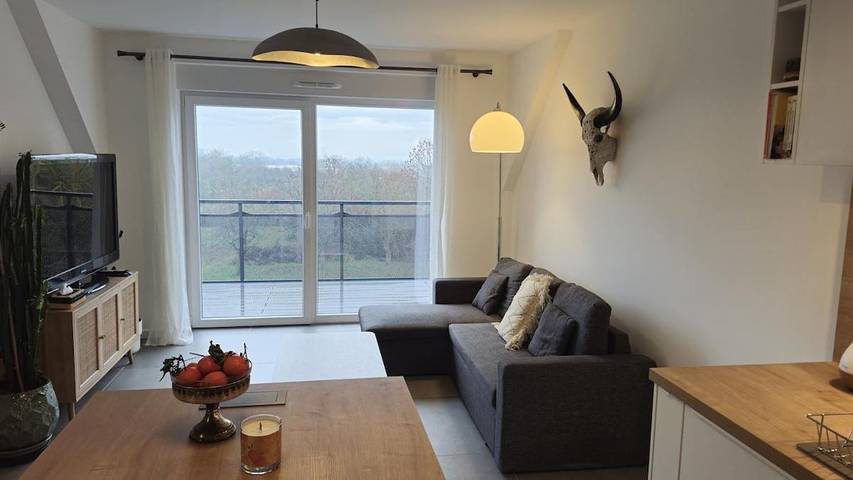 Appartement de vacances pour 4 personnes, avec Balcon ainsi que Terrasse et Vue