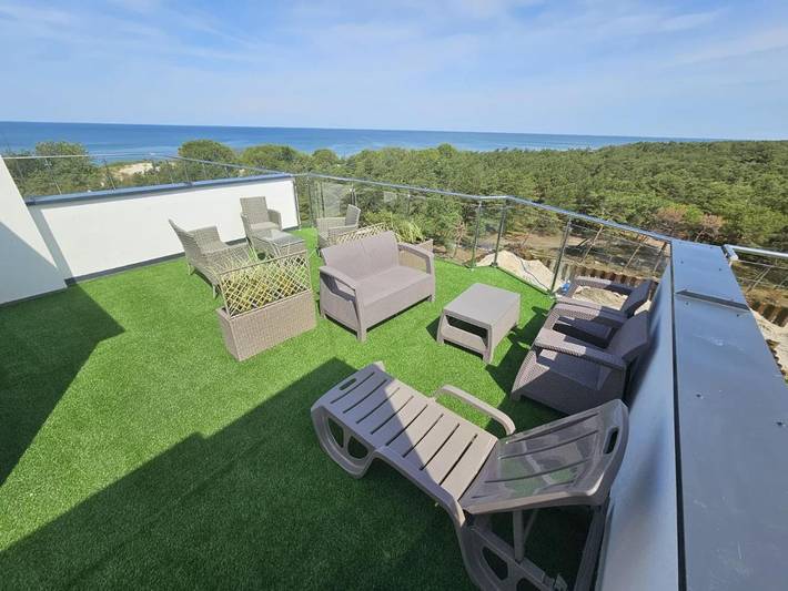Apartament wakacyjny dla 4 osób, z balkon i widok w Gardno