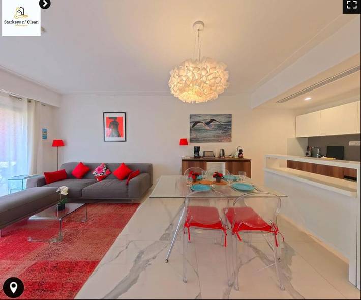 Gîte pour 4 personnes, avec Balcon et Vue dans Le Boulevard Frank Pilatte