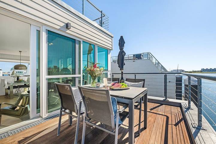 Hausboot für 4 Personen, mit Balkon und Sauna in Kappeln