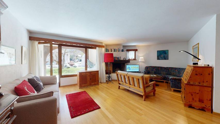 Ferienwohnung für 5 Personen, mit Ausblick und Sauna sowie Garten in Sils im Engadin/Segl