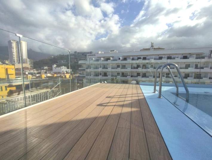 Apartahotel para 3 personas, con piscina y balcón en Canarias