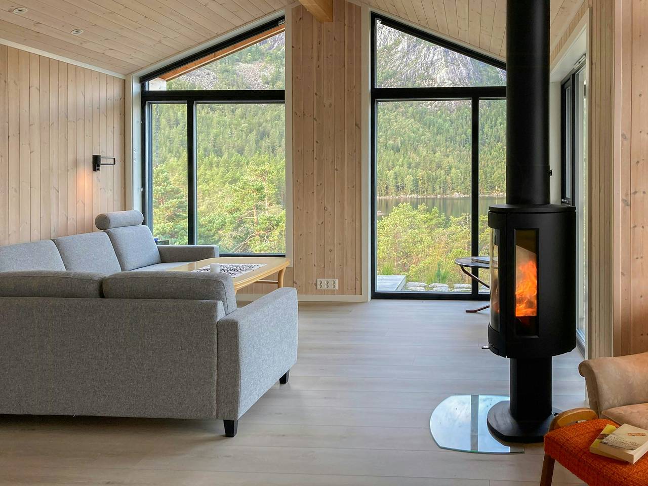 Moderne Hütte mit Panoramablick bei Gautefall in Nissedal