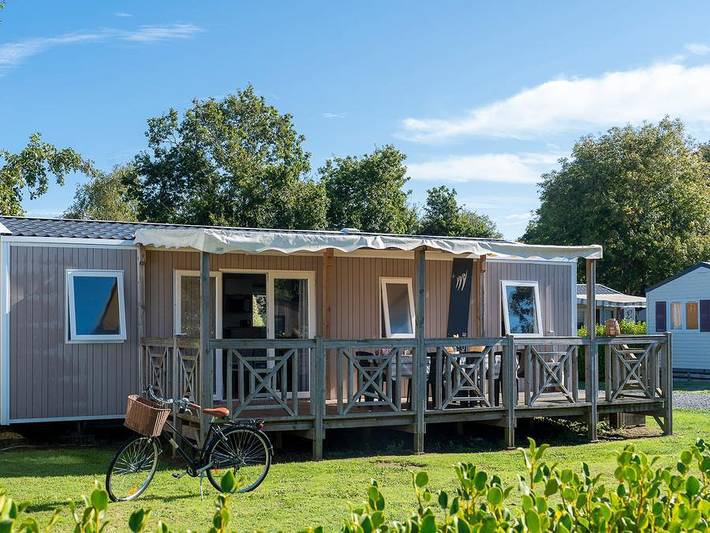 Camping Les Alizés - Mobilheim 9 personen - Presta+ 40m² in Lannion, Ceinture Dorée