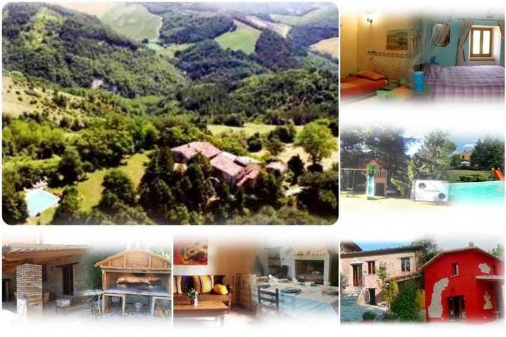 Ferienhaus für 12 Personen, mit Terrasse und Garten sowie Pool in Urbino