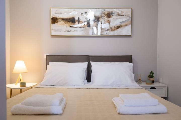 Studio entier, Studio 'Mella Roa Amar' avec terrasse partagée, Wi-Fi et climatisation in Perigiali, Grèce