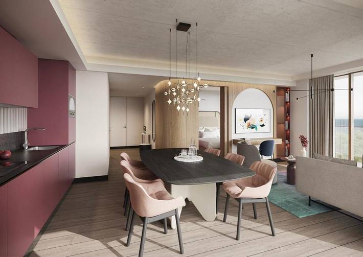 Apartament wakacyjny dla 3 osób, z basen i widok oraz sauna i balkon w Świnoujście