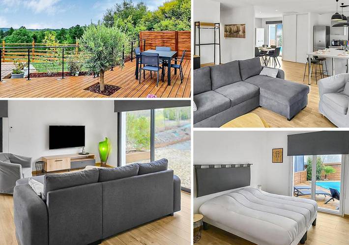 Location de vacances pour 5 personnes, avec piscine ainsi que jardin et vue à Trélissac - 2