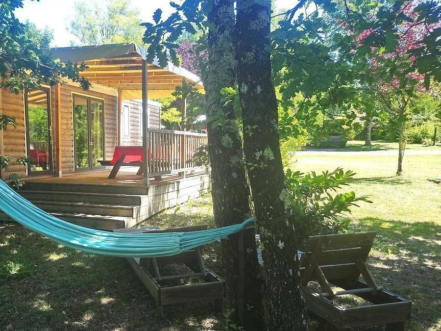 Camping La Fontaine du Roc - Mobilheim 6 personen - Mh3 Luxus in Dévillac, Villeneuve-sur-Lot und Umgebung