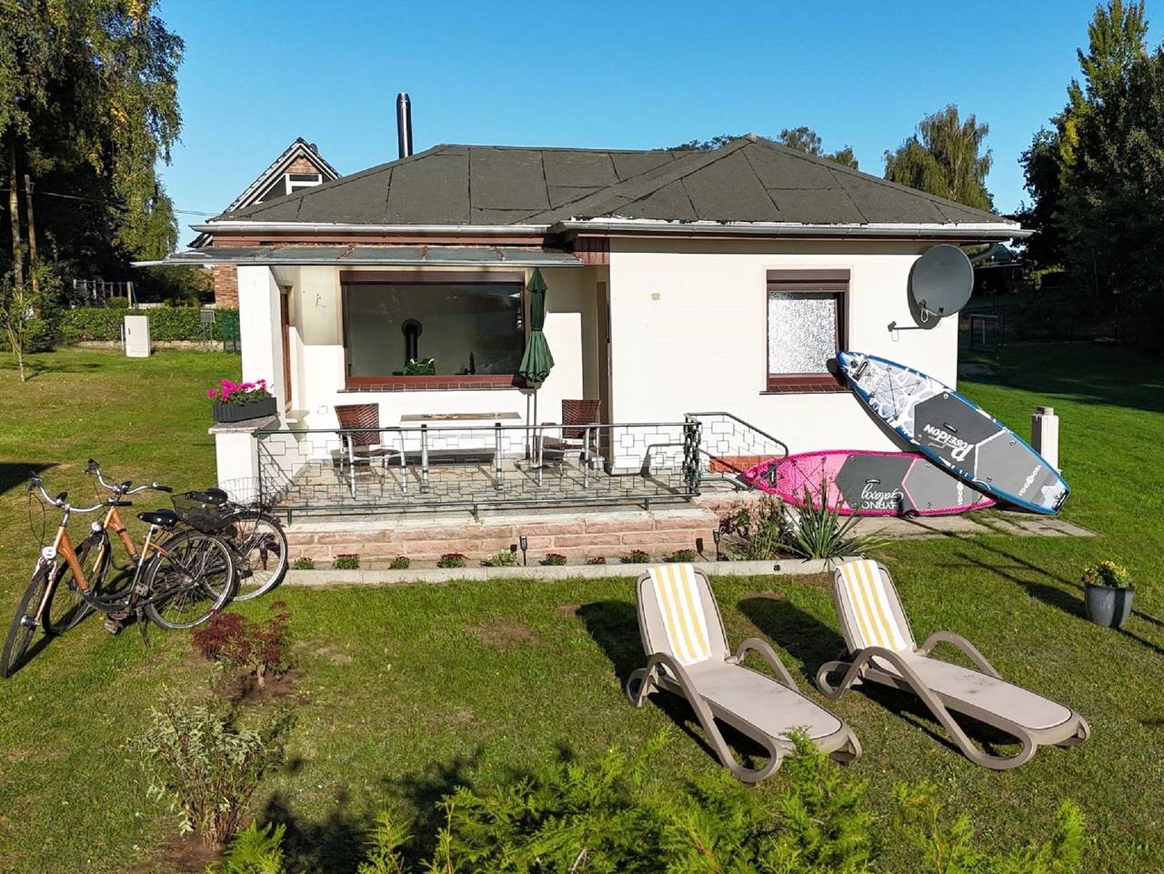 Kaminhaus mit Seeblick - Seeblick Ferienhaus mit Kamin in Plau am See, Ludwigslust-Parchim