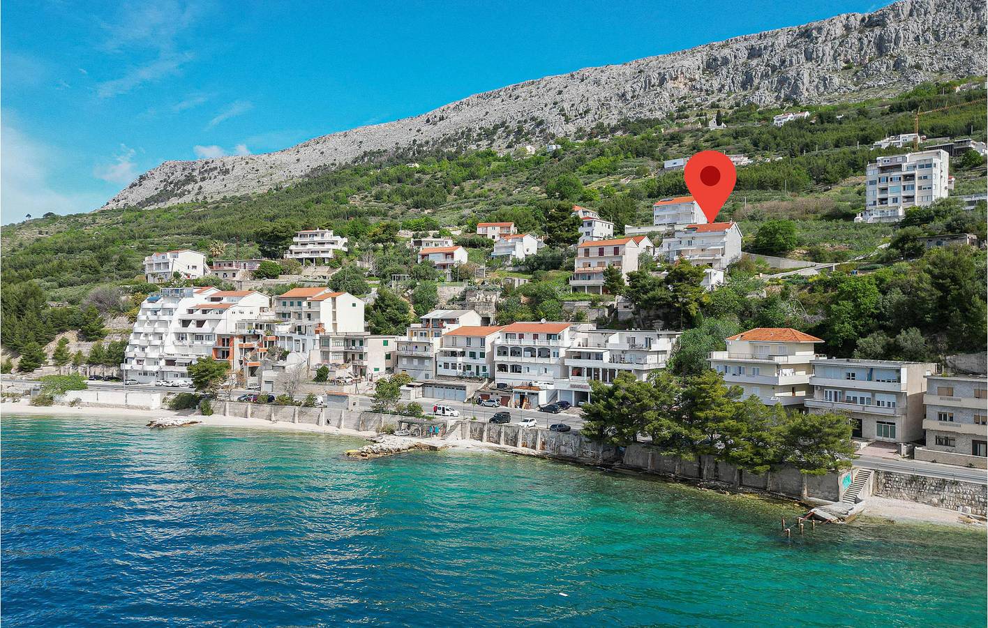 Ganze Ferienwohnung, Charmantes Apartment mit Meerblick, Terrasse und WLAN, in Strandnähe in Jesenice, Split-Dalmatien