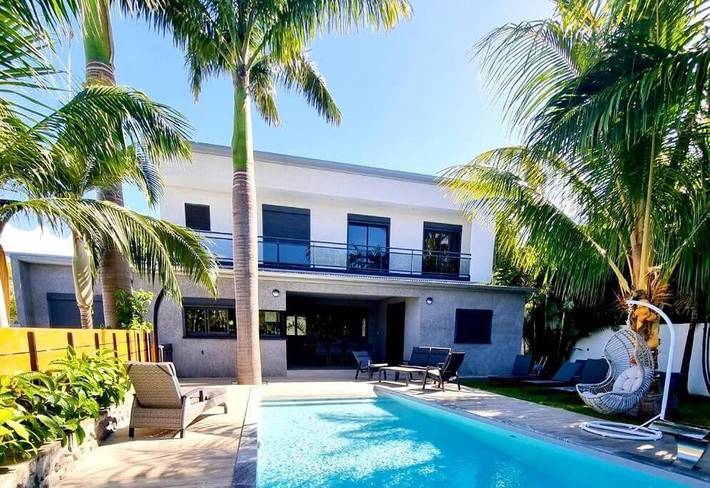 Villa für 8 Personen, mit Ausblick und Garten sowie Pool in Saint-Pierre (Réunion)