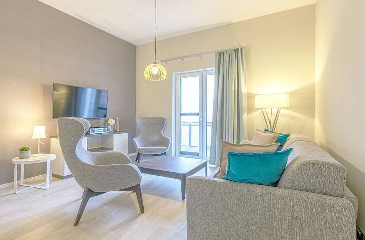Ferienwohnung für 4 Personen, mit Balkon und Sauna sowie Seeblick in Wustrow - 3