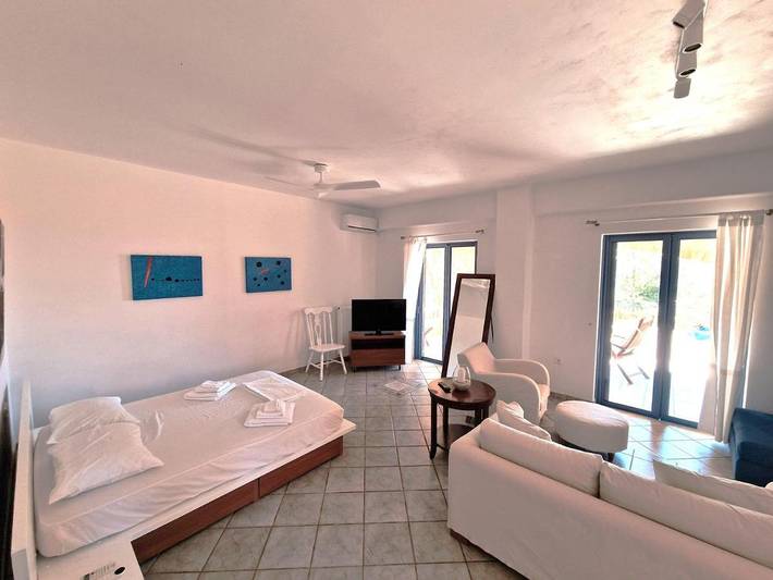 Appartement de vacances pour 2 personnes, avec Balcon et Terrasse ainsi que Jardin et Vue