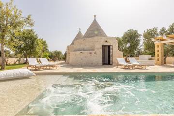 Trullo pour 4 Personnes dans Carovigno, Valle D'Itria, Photo 3