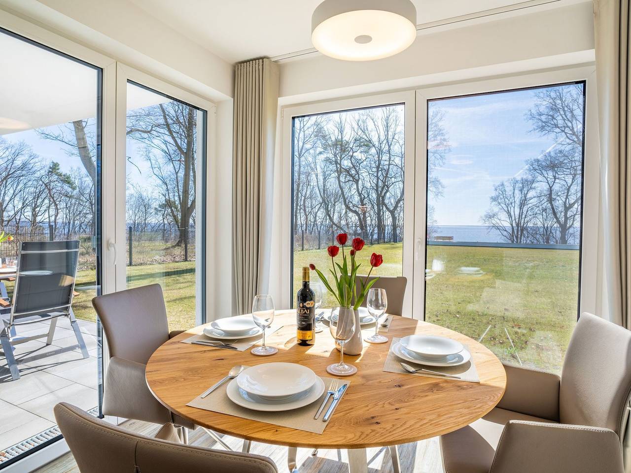 Ganze Ferienwohnung, Terrassenwohnung Haffromantik in Garz, Usedom