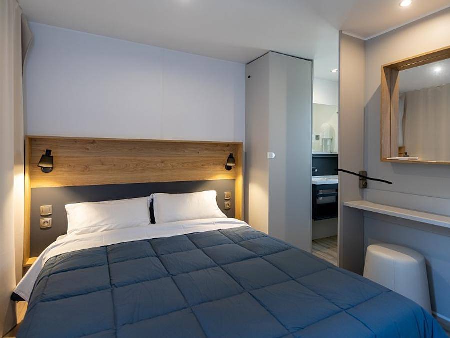 Camping Le Damier - Mobilhome 4 personas - Mobile home Cagna - 2 dormitorios - 2 baños + tv in Pianotolli-Caldarello, Distrito de Sartène