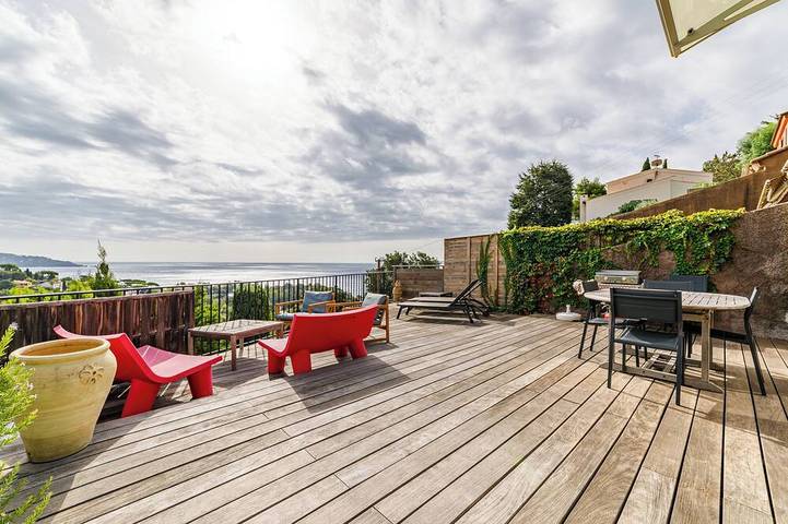 Gîte pour 4 personnes, avec terrasse dans Plage de La Fossette