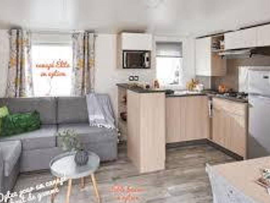 Camping Domaine La Faurie - Mobilheim 4 personen - Premium 2 Schlafzimmer in Séniergues, Regionaler Naturpark Causses du Quercy