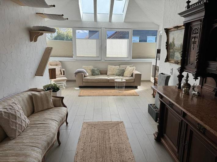 Ferienwohnung für 7 Personen, mit Balkon und Terrasse sowie Ausblick im Kraichgau
