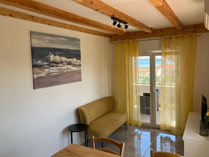 Ganze Wohnung, 2-Zimmer-Ferienwohnung mit Terrasse und Meerblick Tkon, Pasman A-23194-a in Tkon, Pasman
