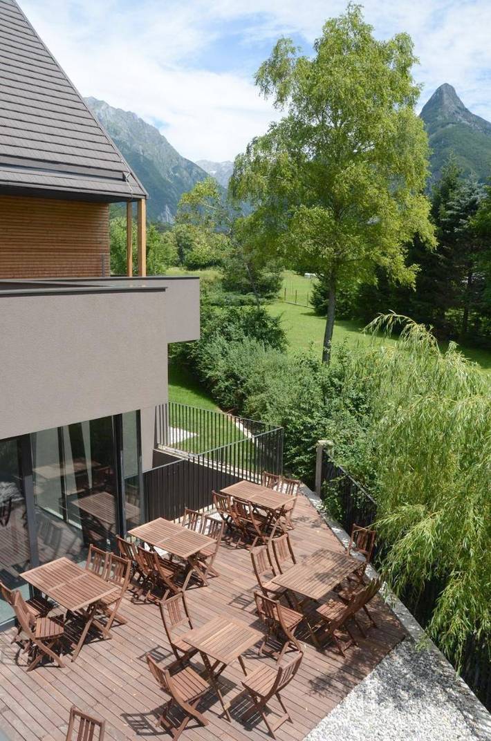 Hotel für 4 Personen, mit Terrasse und Whirlpool sowie Garten und Sauna in Bovec - 2