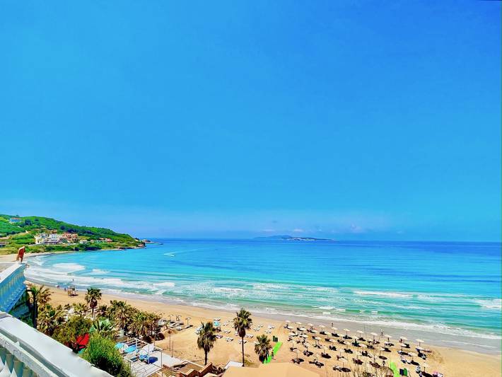 Beachfront Villa Bellevue in Agios Stefanos Avliotes, Arillas