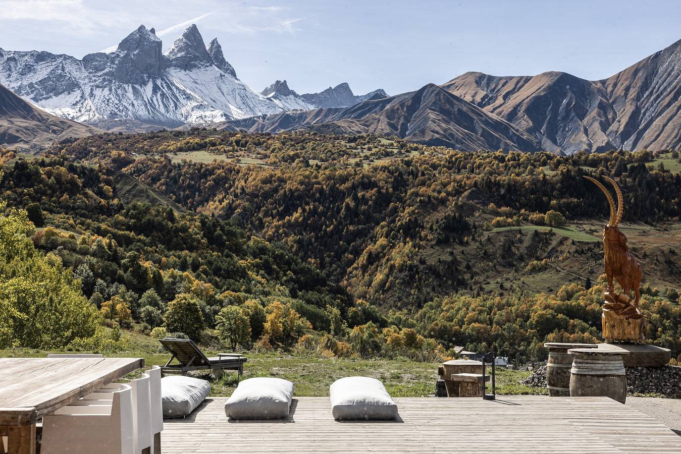 Chalet d’Albiez: vistas de 360° a las montañas y terraza panorámica in Col du Mollard, Albiez-Montrond