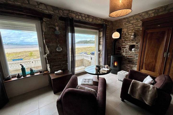 Location de vacances pour 8 personnes, avec jardin et balcon à Saint-Michel-en-Grève