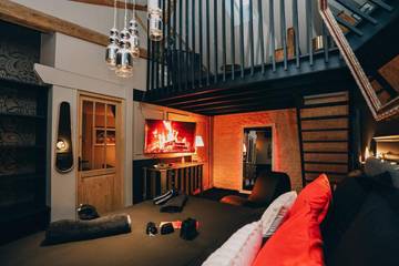 Cottage pour 2 personnes, avec jacuzzi ainsi que terrasse et sauna à Thairé