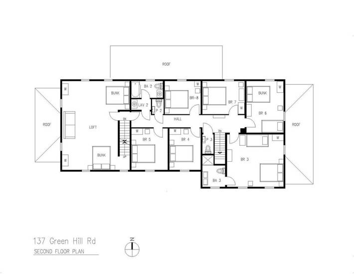 Vacation house for 16 people, with balcony and yard in Vermont