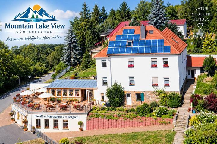 Ferienwohnung für 2 Personen, mit Terrasse und Garten sowie Sauna und Ausblick in Harzgerode