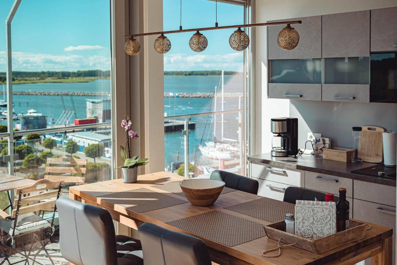 Ganze Wohnung, Penthouse Am Meer Barth – Wasserblick, Dachterrasse und Erholung in Barth, Vorpommern-Rügen