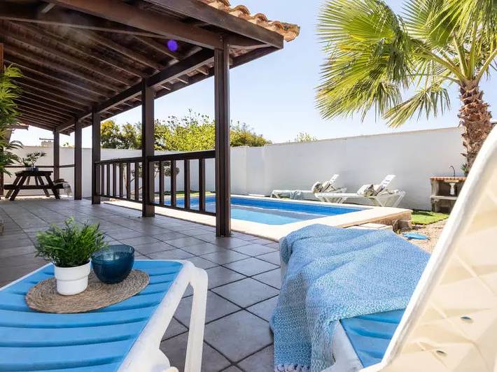 Chalet für 6 Personen, mit Garten und Pool in Riumar