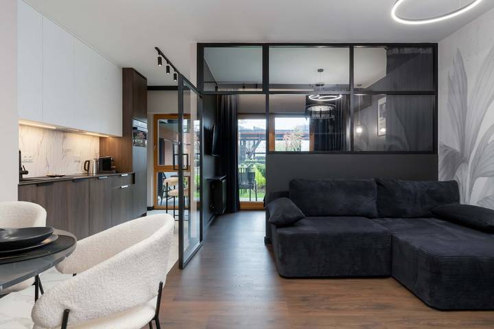 Ferienwohnung für 4 Personen, mit Sauna und Balkon/Terrasse, kinderfreundlich in Danzig
